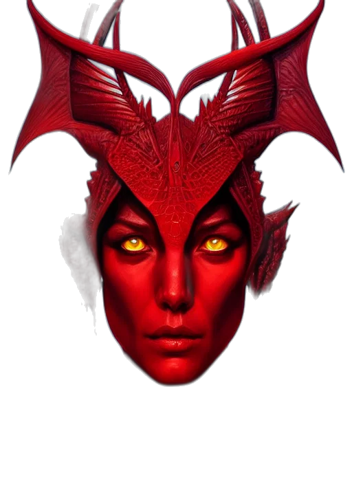 dragon, mask, face, creature, fantasy art, concept art, pixel art, 3d render transparent PNG cut-out