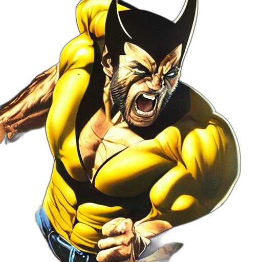 comic book art, concept art, photorealistic, cartoon transparent PNG cut-out