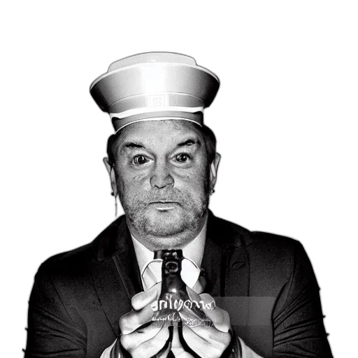 staff, hat, crown, face, photograph, humanisation, vodka transparent PNG cut-out