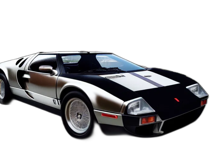 car, photorealistic, concept art, 3d render, hyperdetailed, photograph, black, delorean transparent PNG cut-out