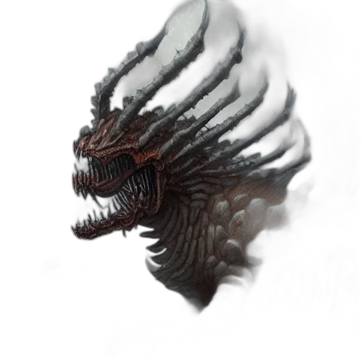 dragon, creature, mask, animal transparent PNG cut-out