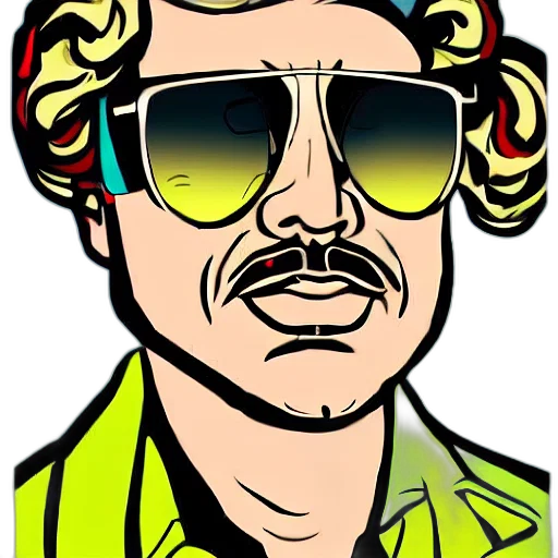 face, staff, cartoon, comic book art transparent PNG cut-out