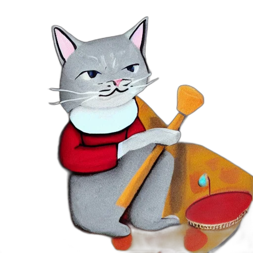 3d render, photorealistic, concept art, fantasy art, underwater, gray, cat, playing transparent PNG cut-out