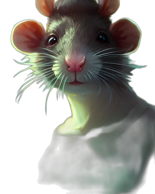 animal, creature, face, staff, photorealistic, concept art, 3d render, fantasy art transparent PNG cut-out