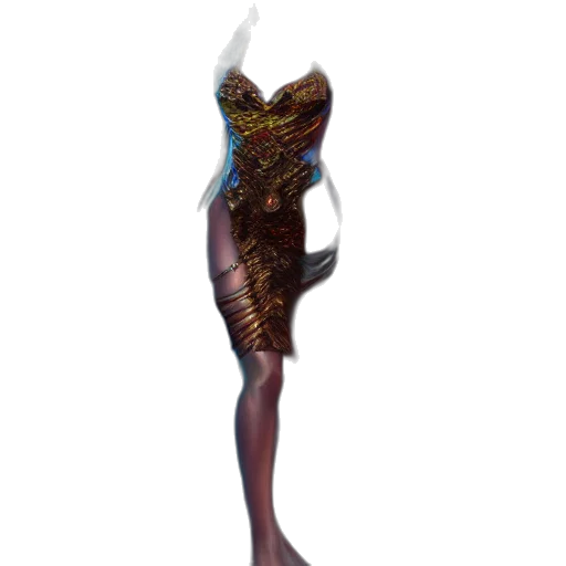 dress, staff, creature, animal transparent PNG cut-out