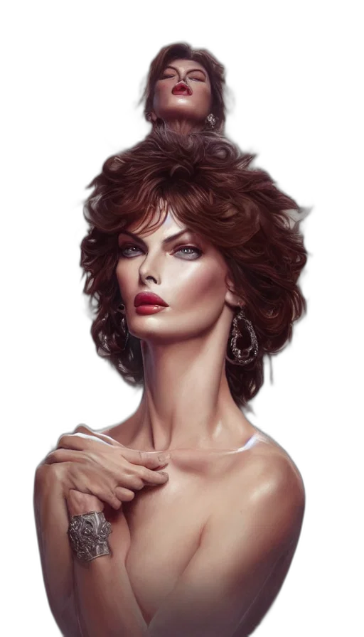 face, jewelry, hair, dress transparent PNG cut-out