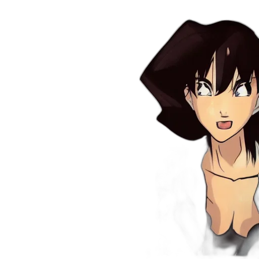 anime, cartoon, 3d render, concept art, beautiful, boyish, natalie, portman transparent PNG cut-out