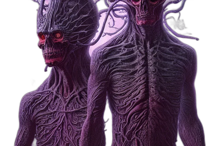 creature, mask, face, concept art transparent PNG cut-out