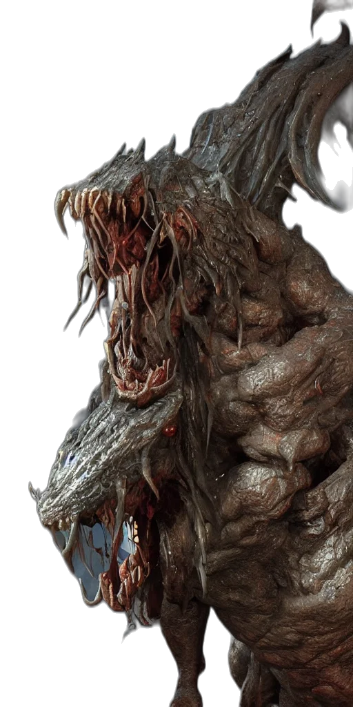 creature, dragon, animal, face transparent PNG cut-out