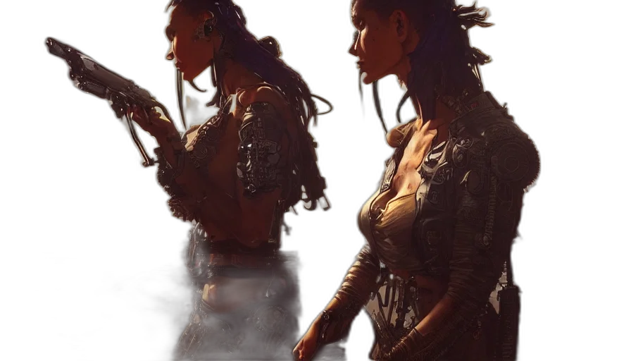 dress, dragon, jewelry, concept art transparent PNG cut-out