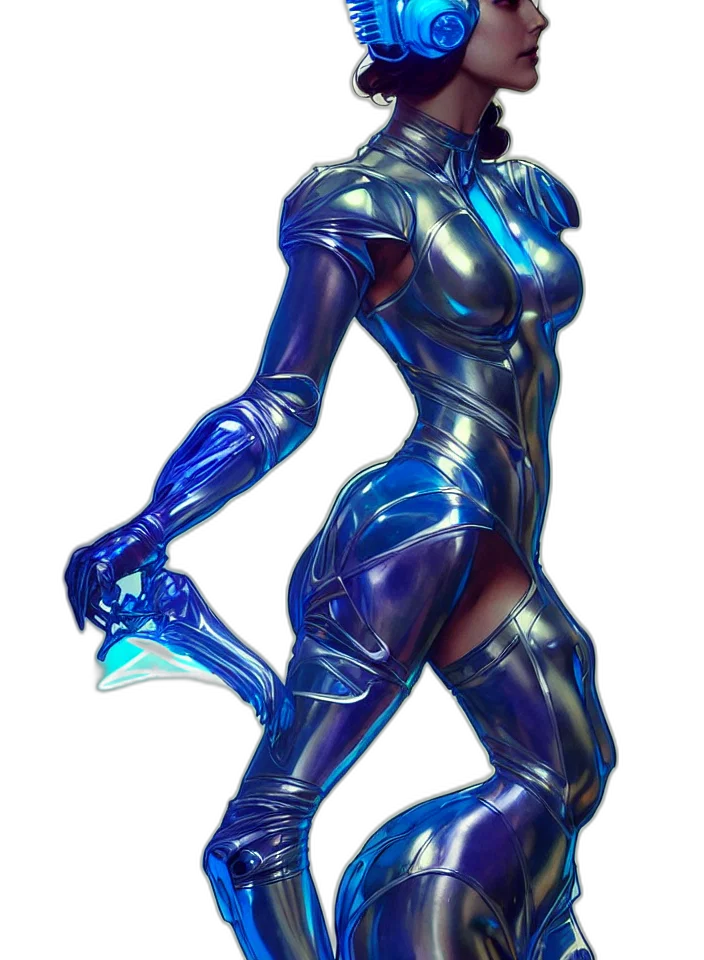 robot, dress, dragon, concept art transparent PNG cut-out