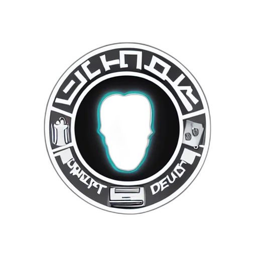 cyberpunk, dental, concept, logo transparent PNG cut-out