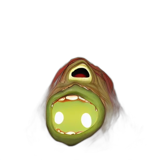 mask, creature, face, staff, concept art, 3d render, watercolor, photorealistic transparent PNG cut-out