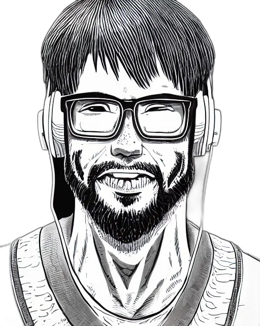 staff, face, cartoon, pencil sketch transparent PNG cut-out