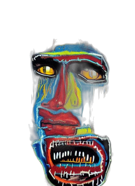 mask, face, creature, jacket transparent PNG cut-out