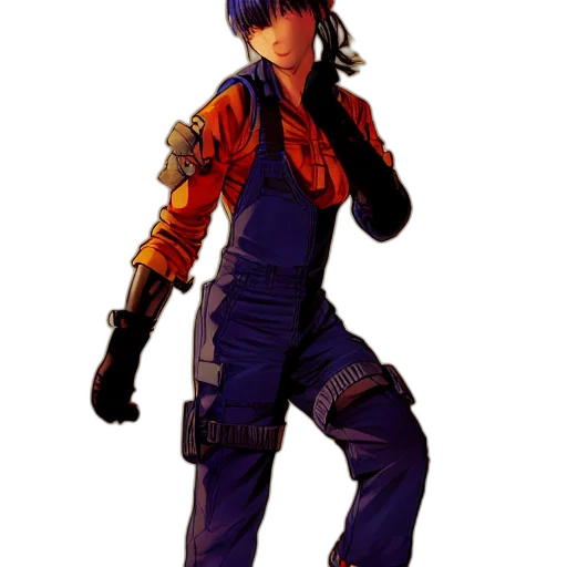 jacket, staff, weapon, concept art, pixel art, cyberpunk, comic book art, outer space transparent PNG cut-out