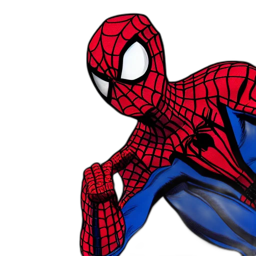 mask, comic book art, concept art, 3d render, photorealistic, spiderman, trending, artstation transparent PNG cut-out