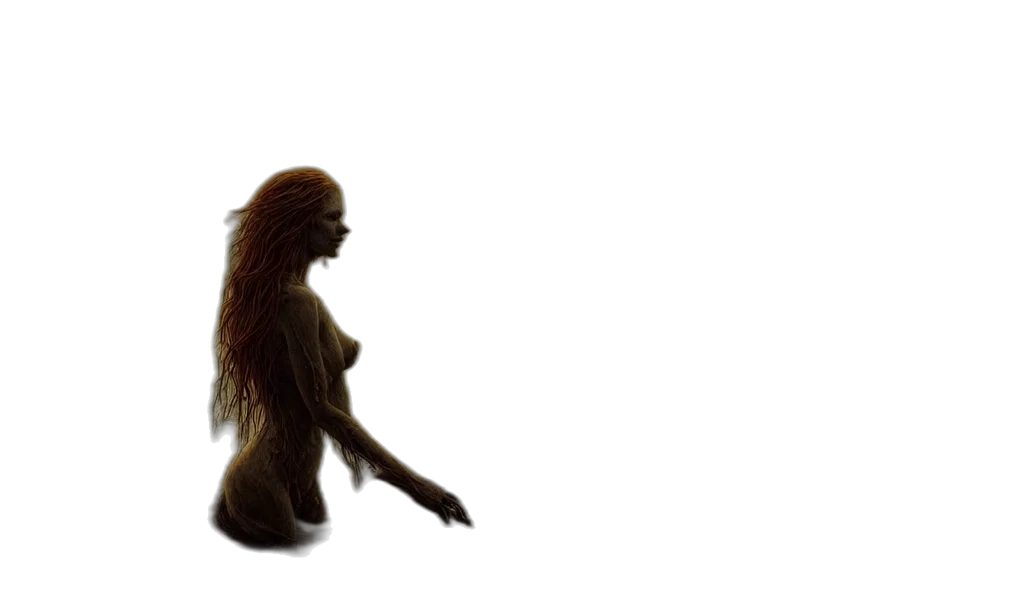 hair, creature, animal, staff, concept art, 3d render, fantasy art, photorealistic transparent PNG cut-out