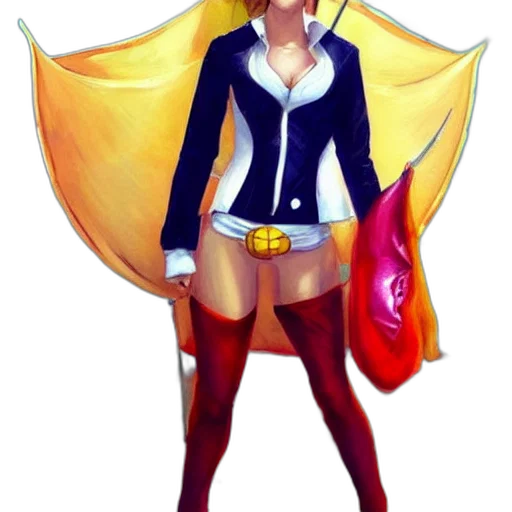 jacket, staff, concept art, comic book art transparent PNG cut-out