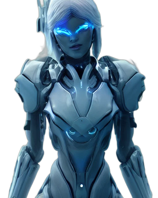 robot, face, concept art, cyberpunk transparent PNG cut-out