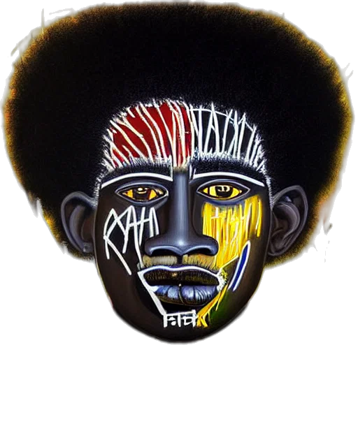 face, hair, mask, crown, watercolor, cartoon, photorealistic, concept art transparent PNG cut-out