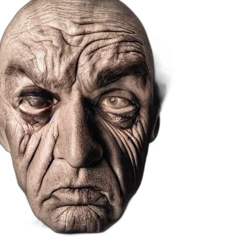 mask, face, creature, photorealistic transparent PNG cut-out