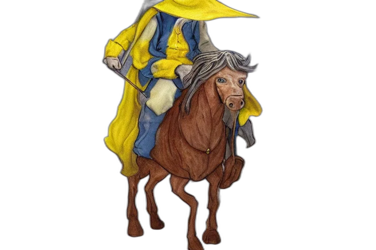 staff, jacket, concept art, fantasy art, watercolor, photorealistic, gandalf, yellow transparent PNG cut-out