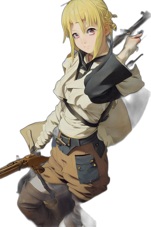 staff, weapon, jacket, sword, concept art, anime, fantasy art, cartoon transparent PNG cut-out