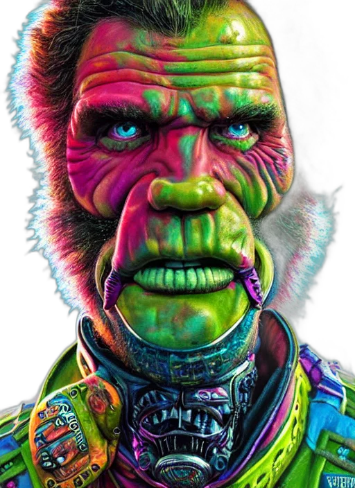 face, mask, creature, photorealistic, concept art, comic book art, cyberpunk, outer space transparent PNG cut-out