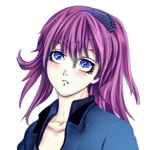 staff, face, jacket, anime transparent PNG cut-out