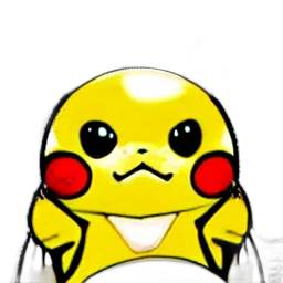 staff, pixel art, cartoon, anime, concept art, pikachu transparent PNG cut-out