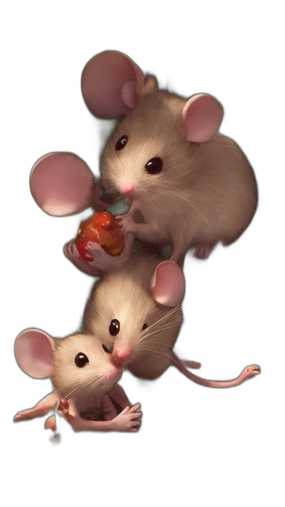 food, animal, concept art, 3d render transparent PNG cut-out