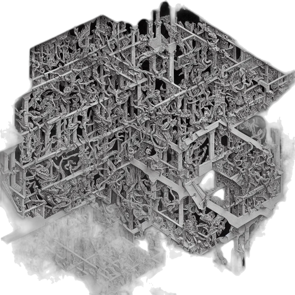 robot, crown, furniture, building, 3d render, concept art, pixel art, cyberpunk transparent PNG cut-out