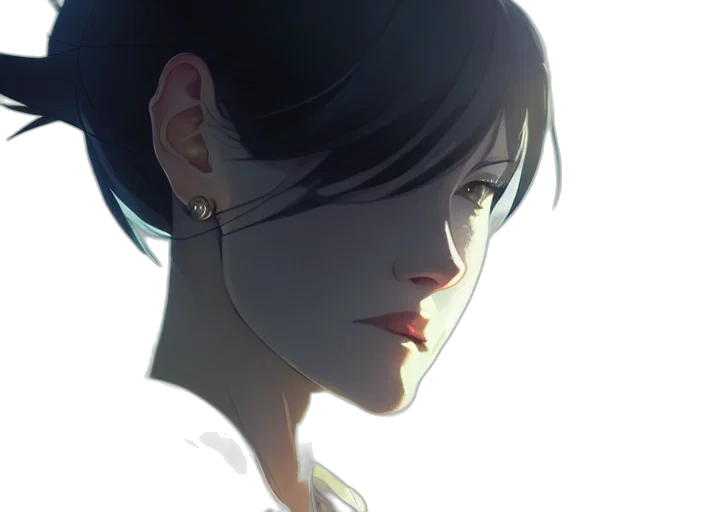 face, jewelry, crown, mask, concept art, anime, photorealistic, comic book art transparent PNG cut-out