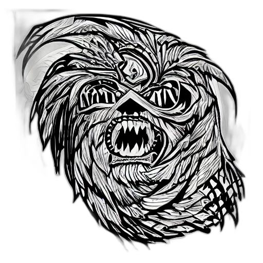 creature, mask, dragon, face transparent PNG cut-out