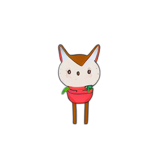 staff, animal, jacket, creature, pixel art, 3d render, cartoon, concept art transparent PNG cut-out