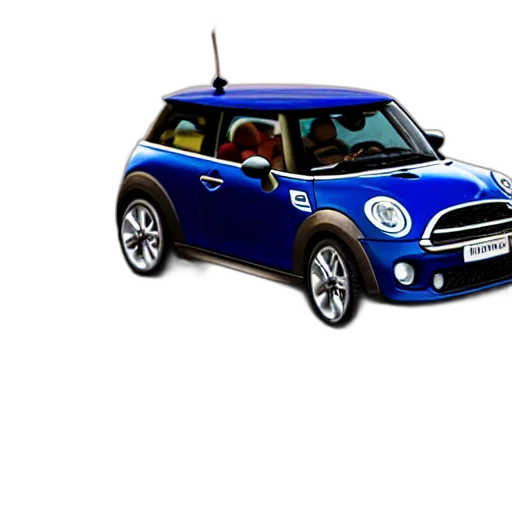 car, 3d render, photorealistic, concept art, photo, miniature, mini, cooper transparent PNG cut-out
