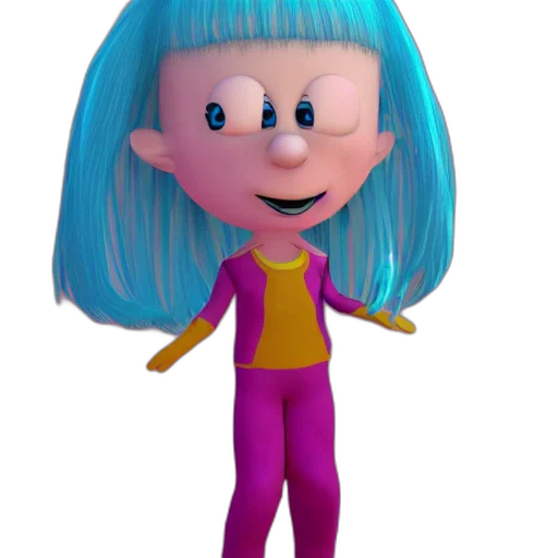 hair, robot, face, staff, 3d render, cartoon, concept art, photorealistic transparent PNG cut-out