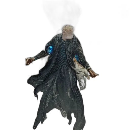 staff, creature, mask, jacket transparent PNG cut-out