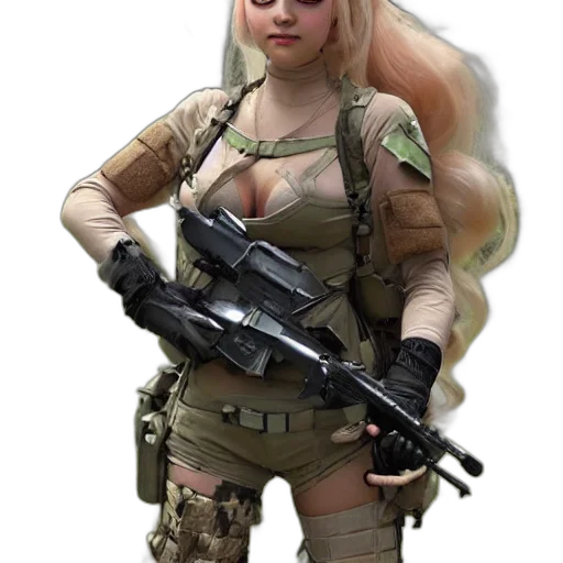 weapon, staff, animal, concept art, 3d render, cyberpunk, fantasy art, princess transparent PNG cut-out