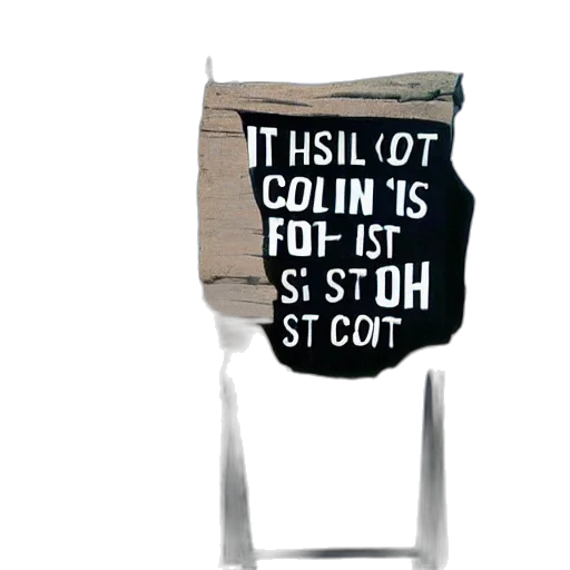 furniture, sign, saying, cool transparent PNG cut-out