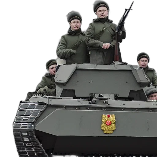 weapon, russian, soldiers, full, uniform, ride, armored, personnel transparent PNG cut-out