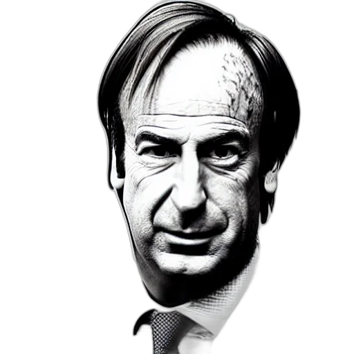 face, staff, animal, jacket, photorealistic, cartoon, saul, goodman transparent PNG cut-out