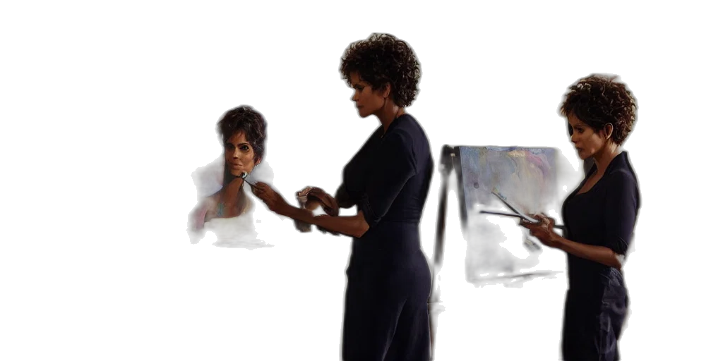 staff, concept art, photorealistic, oil painting transparent PNG cut-out