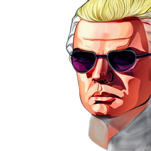 face, jacket, cartoon, comic book art transparent PNG cut-out