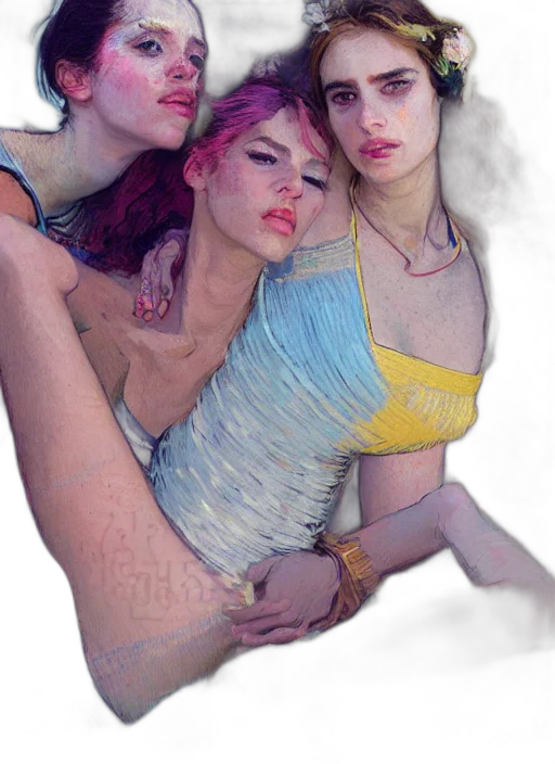 jewelry, dress, hair, photorealistic, cyberpunk, vaporwave, concept art, neon lights transparent PNG cut-out