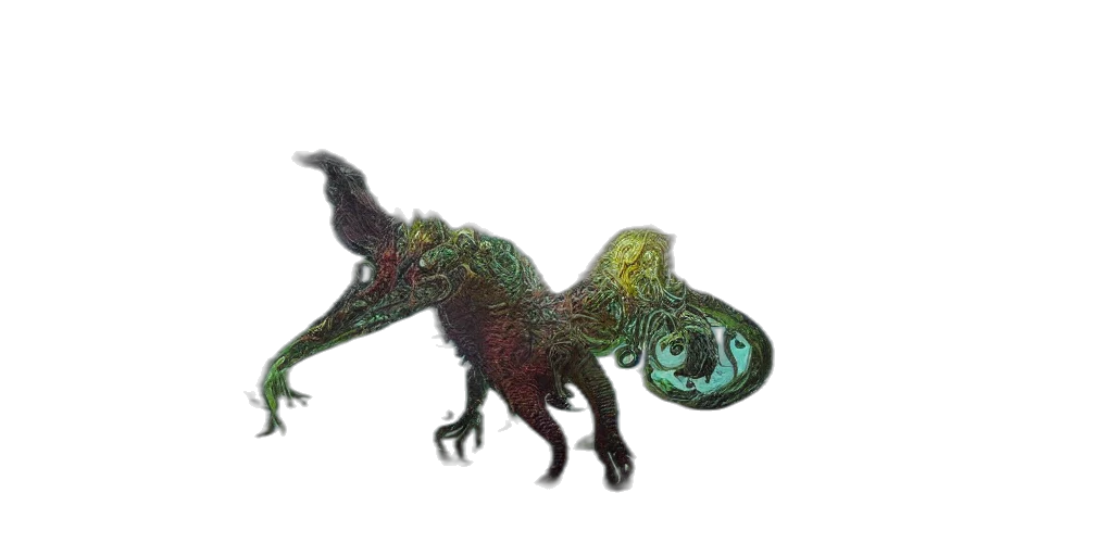 dragon, creature, animal, staff transparent PNG cut-out
