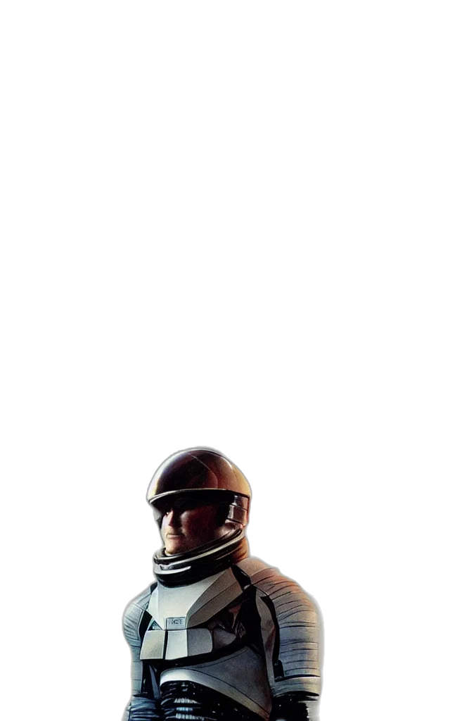 robot, mask, sword, staff, concept art, 3d render, comic book art, pixel art transparent PNG cut-out