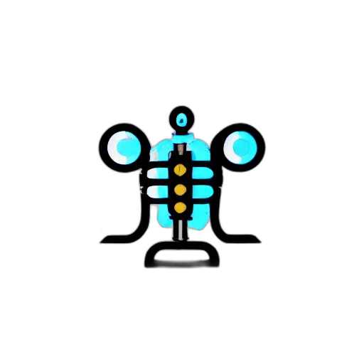 robot, crown, staff, jewelry transparent PNG cut-out