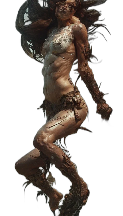 creature, hair, animal, staff transparent PNG cut-out